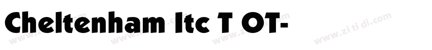Cheltenham Itc T OT字体转换